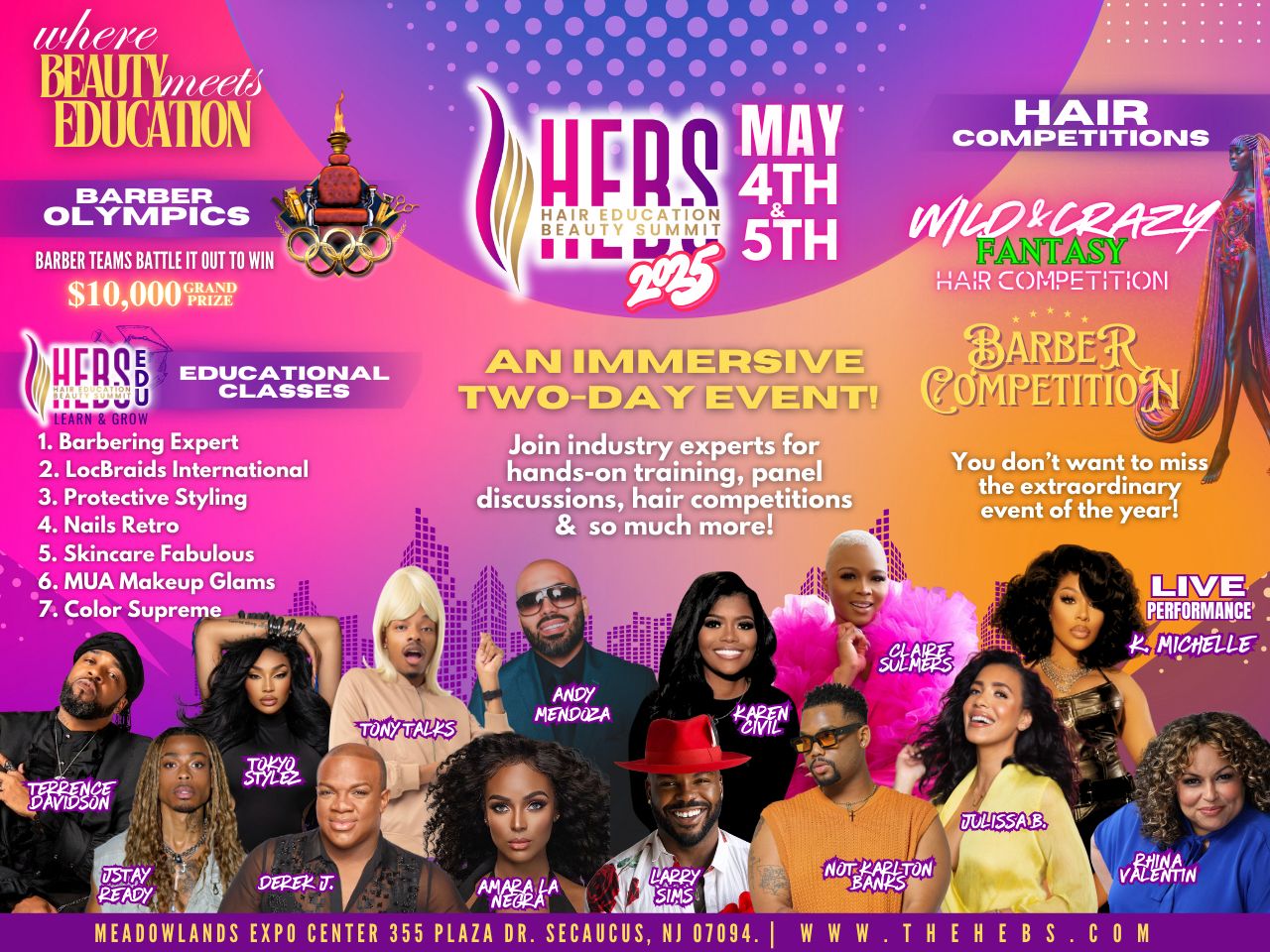 Bomb Event Alert: The Hair Education Beauty Summit May 3-5th in Secaucus, New Jersey