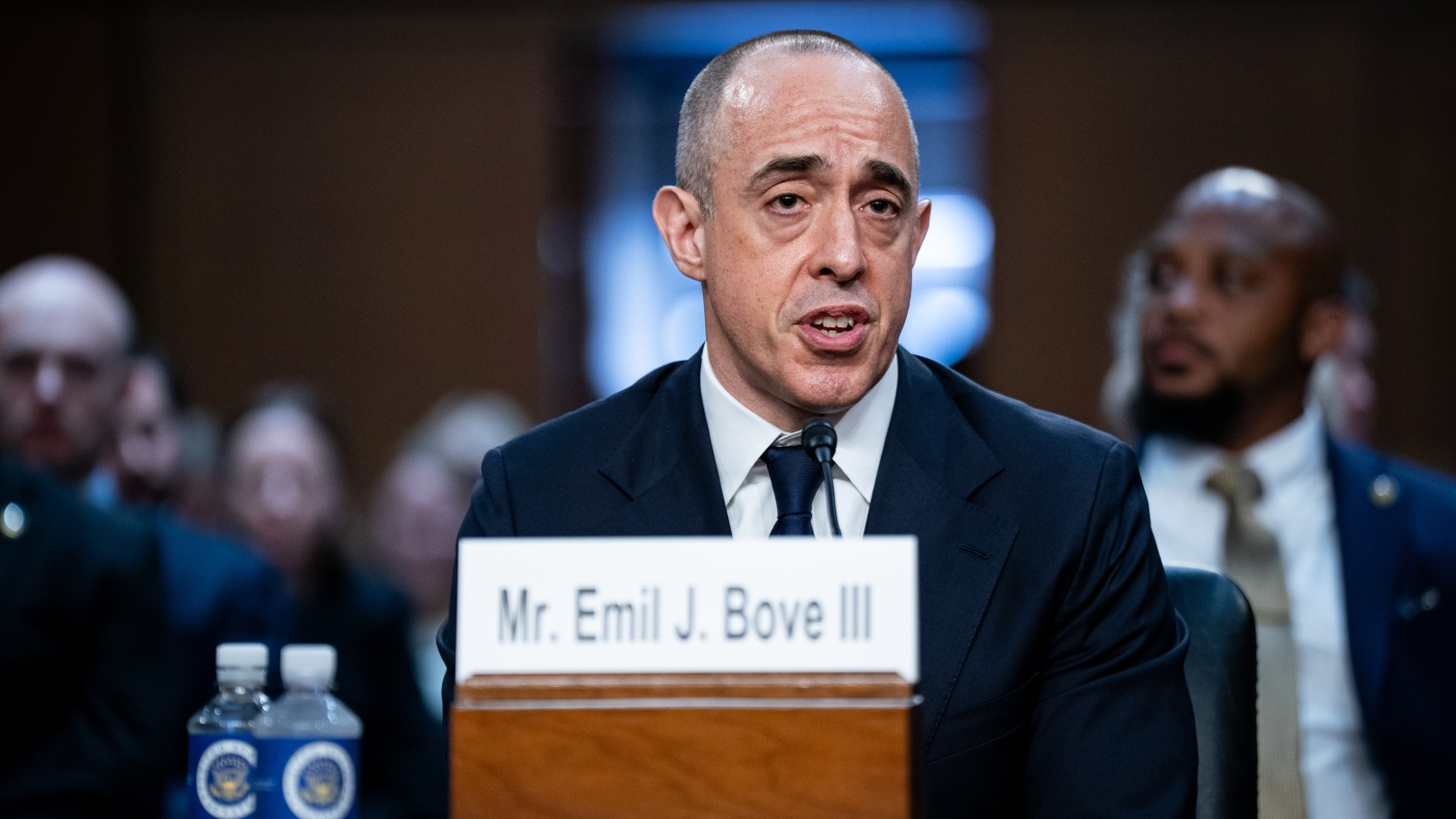 Senate panel approves federal judge nomination for Emil Bove, who defended Trump : NPR