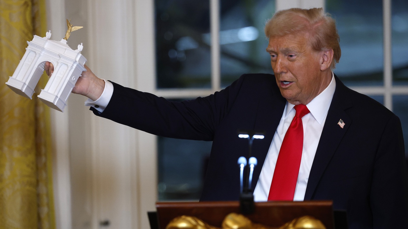 Arc de Trump? President proposes new Washington monument : NPR